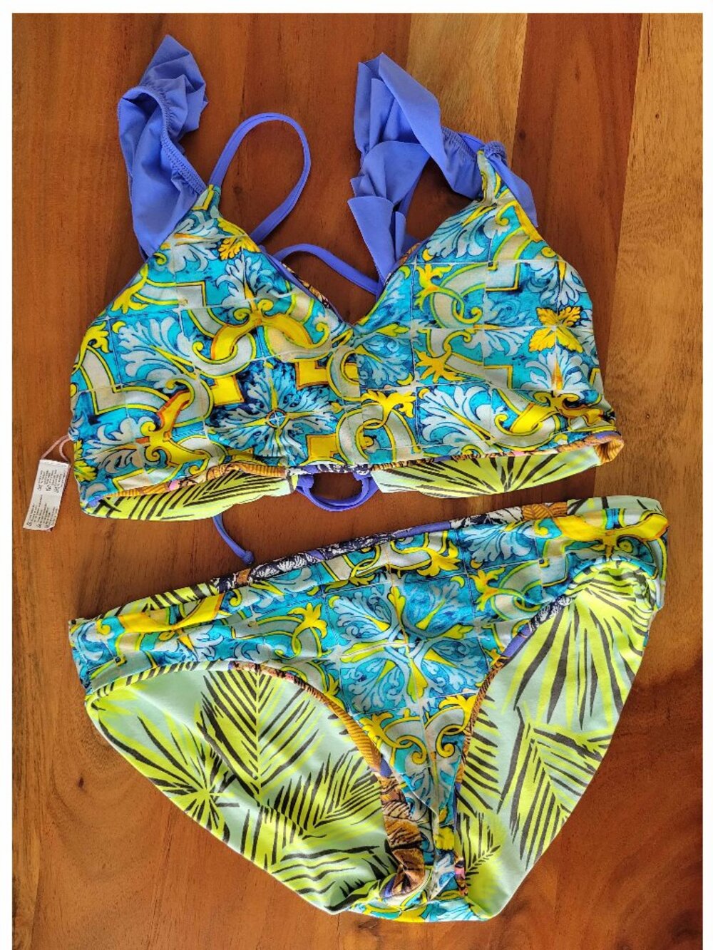 Maaji Girls Sz 14 Swim 2 Pc Reversible Top and Bottom